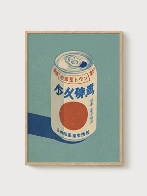 Tokyo Travel Poster poster in oak frame