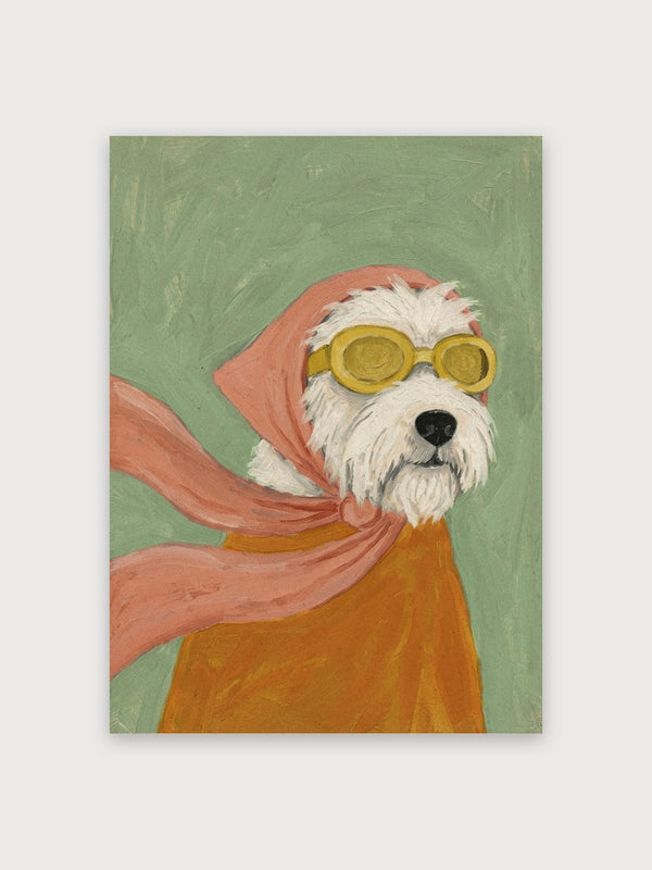 Aviator Terrier Print - Digital Download