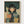 Anime Girl with Cats Poster poster in oak frame