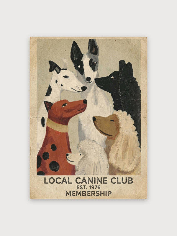Canine Club Print - Digital Download