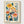 Osaka Flower Market Print poster in oak frame