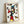 Framed contemporary art print displaying an abstract interpretation of a Majorette figure through geometric shapes and bold hues in Cubist aesthetic.
