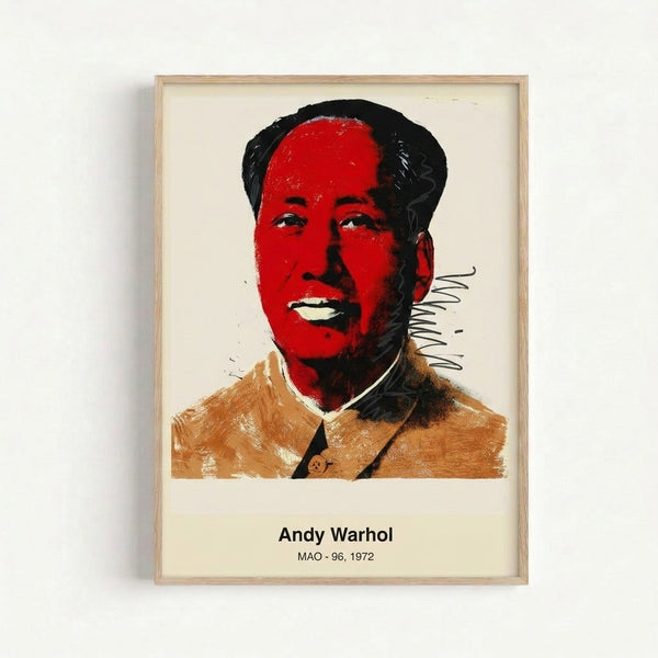 Framed pop art print featuring a striking face rendered in electric pink and yellow against contrasting cyan, exemplifying modern Bauhaus-influenced graphic design.
