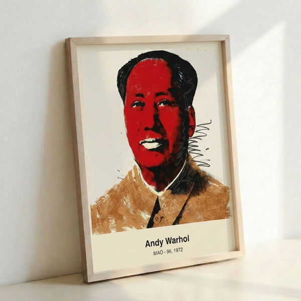 Warhol-style portrait poster with a glamorous yet subversive aesthetic, using bright magenta and neon tones to create a contemporary pop art statement piece.