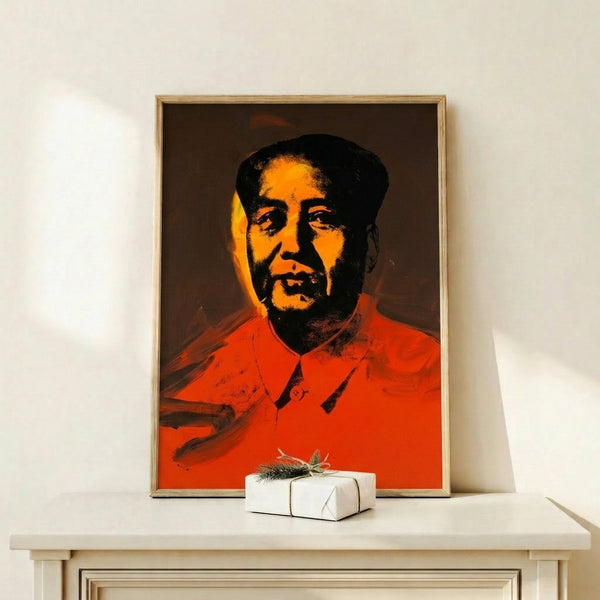 Bold pop art wall art showcasing a repeated iconic portrait in vivid, contrasting colors and flat design.