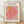 Framed abstract plant form poster in dusty rose, coral pink, and ochre gold on cream background, inspired by mid-century modern paper cut art.