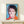 Framed pale blue pop art portrait capturing Michael Jackson's likeness with iconic 1980s pop culture aesthetic.