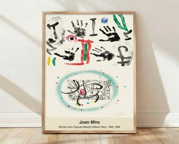 Abstract surreal composition with biomorphic shapes and bold black lines on white background, featuring red, blue, and yellow accents in a dreamlike modern style.