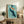 Zen-inspired framed poster showcasing graceful koi in flowing water, combining traditional Japanese aesthetic with modern minimalist composition in teal, orange, and cream hues.