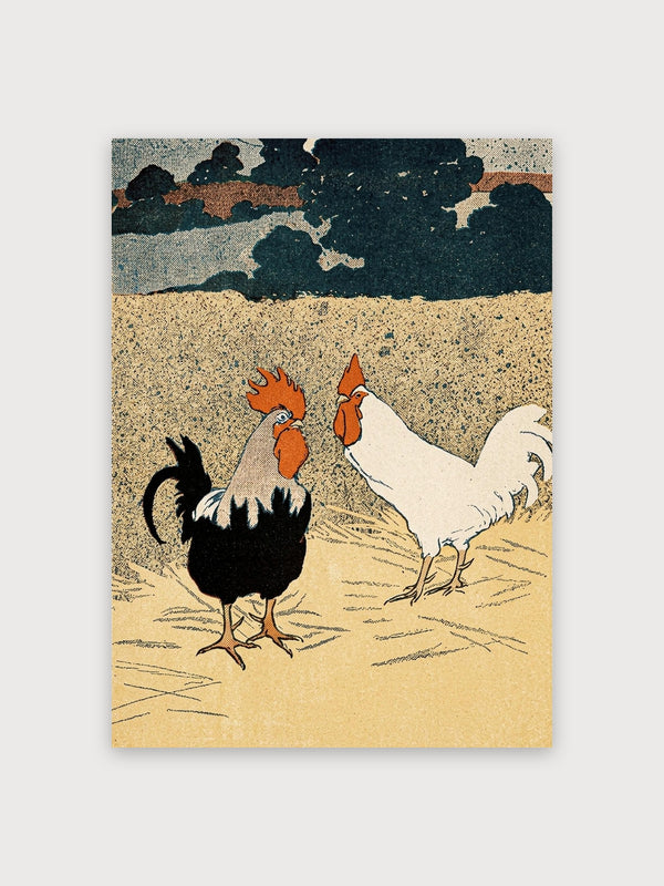 Bawden Roosters - Digital Download