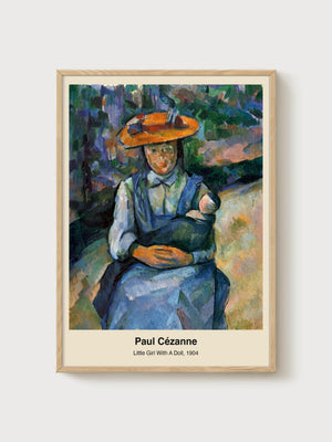 Paul Cezanne Modern Art Print poster in oak frame
