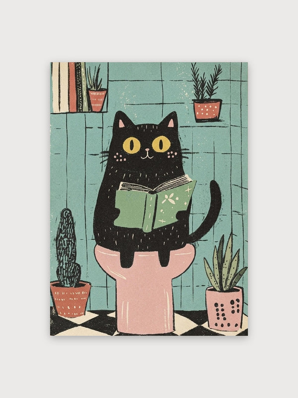 Black Cat Reading - Digital Download
