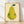 Minimalist framed poster of a quirky yellow-green pear with a dark green leaf on cream background, featuring a calm and whimsical art style.