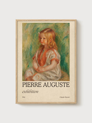 Pierre-Auguste Renoir Print poster in oak frame
