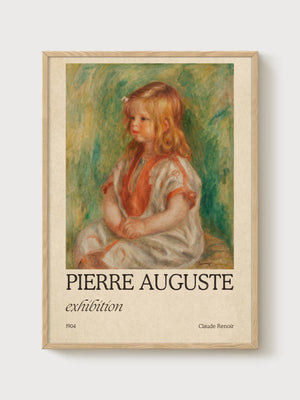 Pierre-Auguste Renoir Print poster in oak frame