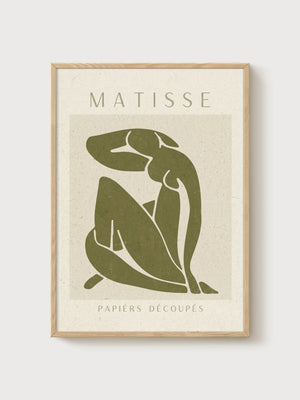 Henri Matisse Print poster in oak frame