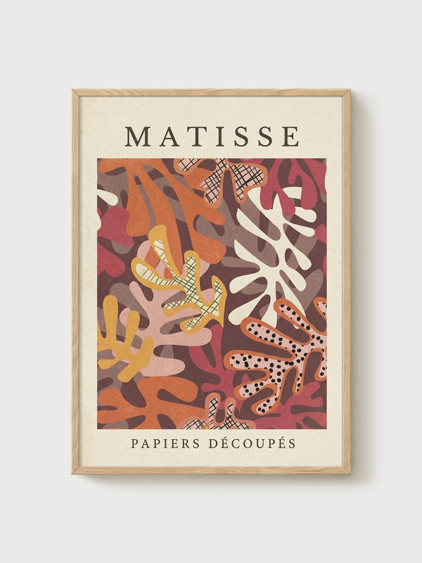 Henri Matisse Print poster in oak frame