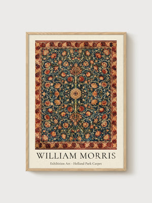 William Morris Wall Art poster in oak frame