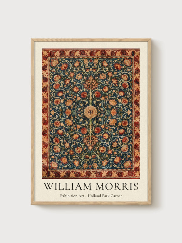 William Morris Wall Art poster in oak frame
