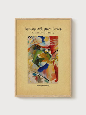 Kandinsky Exhibition Poster poster in oak frame