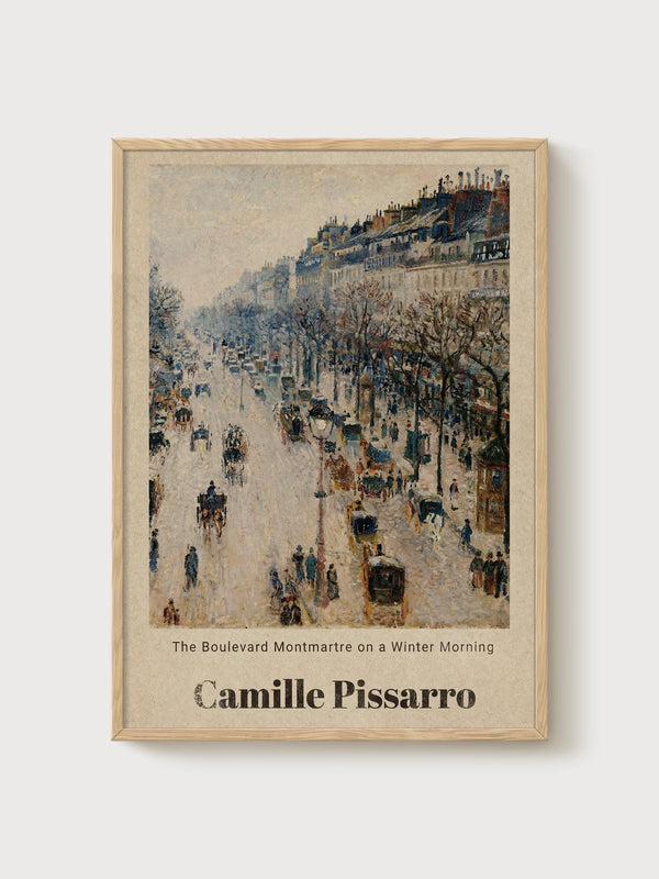 Camille Pissarro Print poster in oak frame