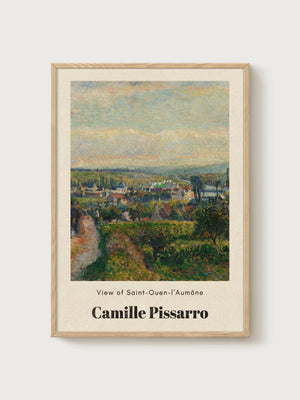 Camille Pissarro Print poster in oak frame