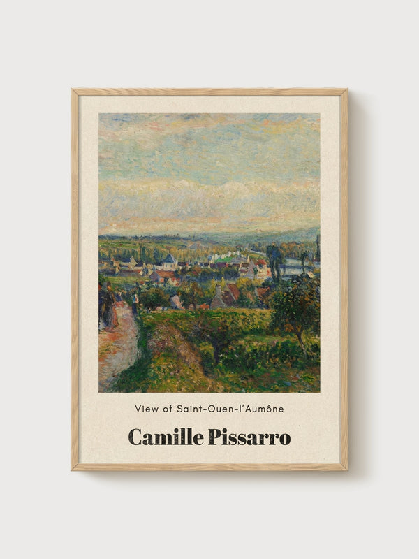 Camille Pissarro Print poster in oak frame