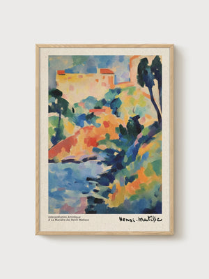 Henri Matisse Print poster in oak frame