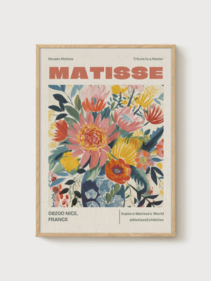 Henri Matisse Print poster in oak frame