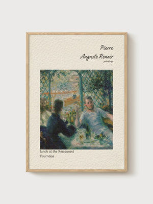 Pierre-Auguste Renoir Print poster in oak frame