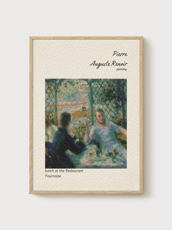 Pierre-Auguste Renoir Print poster in oak frame