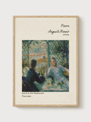 Pierre-Auguste Renoir Print poster in oak frame