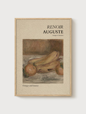 Pierre-Auguste Renoir Print poster in oak frame