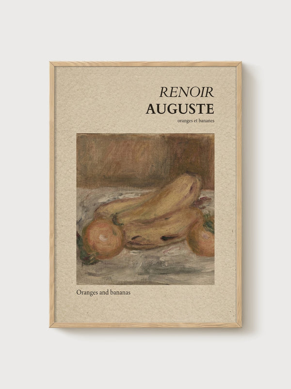 Pierre-Auguste Renoir Print poster in oak frame