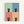 Minimalist four-panel cat artwork with a black feline rendered in bold pop art colors including soft greens, blues, and warm peachy tones on a cream wall.