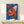 Vibrant abstract lobster artwork in contemporary pop art style featuring cream white, royal blue, and hot pink tones, framed and hanging as modern wall decor.