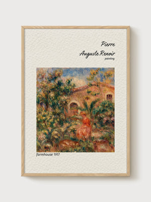 Pierre-Auguste Renoir Print poster in oak frame