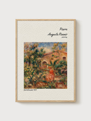 Pierre-Auguste Renoir Print poster in oak frame
