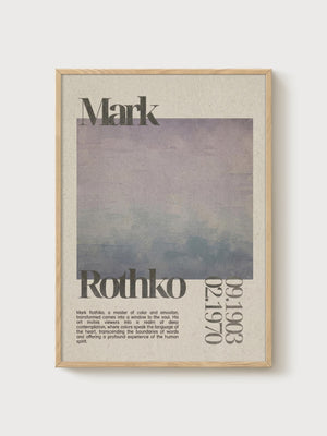 Mark Rothko Print poster in oak frame