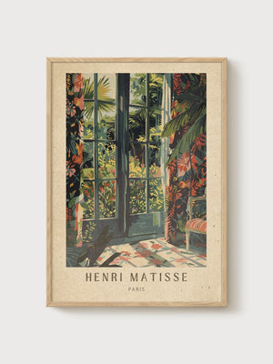 Henri Matisse Print poster in oak frame