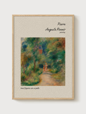 Pierre-Auguste Renoir Print poster in oak frame