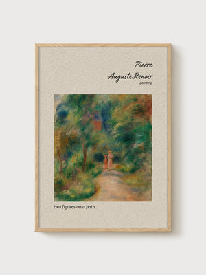 Pierre-Auguste Renoir Print poster in oak frame
