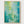 Abstract Teal Wall Art poster in oak frame