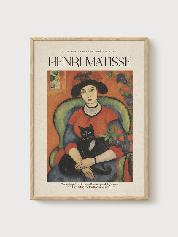 Matisse Print poster in oak frame