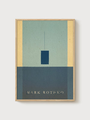 Mark Rothko Print poster in oak frame