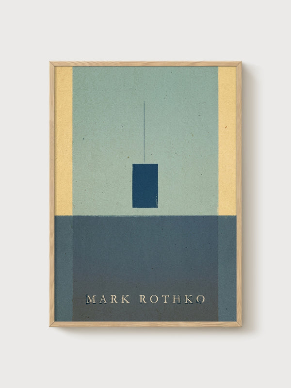 Mark Rothko Print poster in oak frame