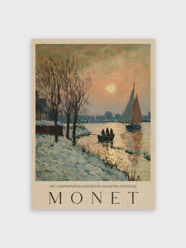 Monet Winter River - Digital Download