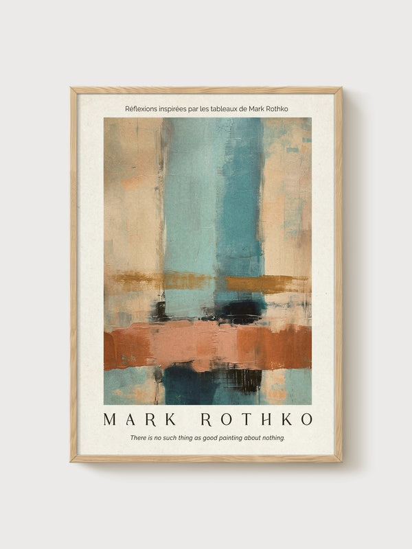 Mark Rothko Print poster in oak frame