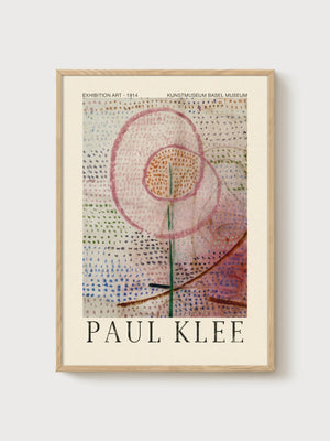 Paul Klee Print poster in oak frame