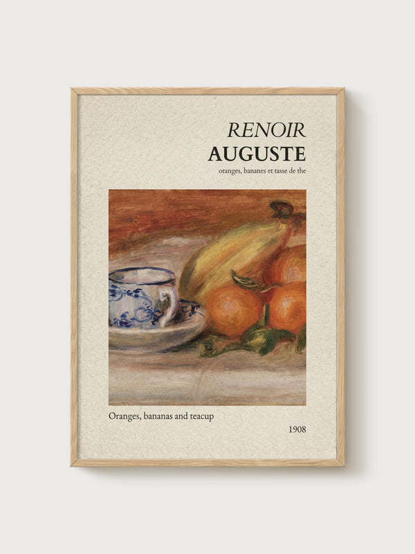 Pierre-Auguste Renoir Print poster in oak frame